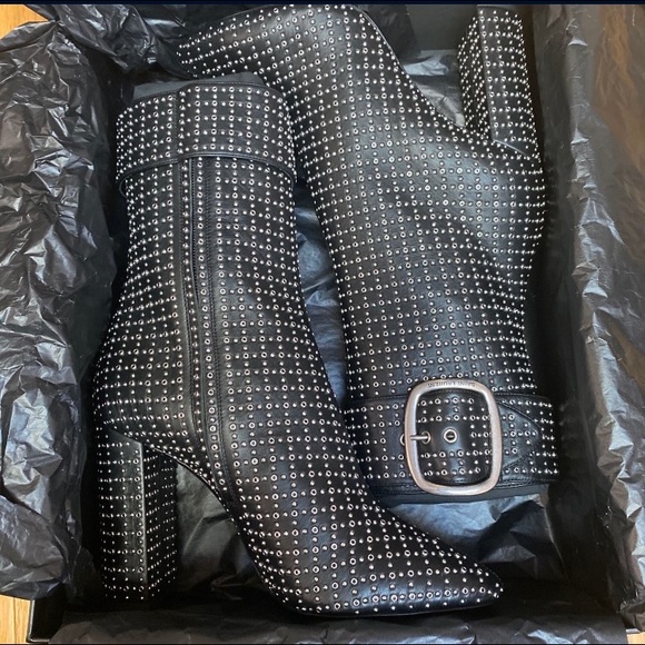 Brand New Saint Laurent joplin 105 studs Boot - Picture 3 of 6
